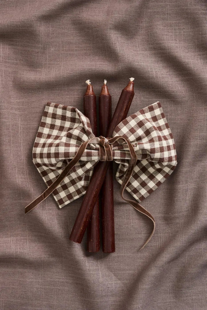 Ib Laursen Veloursband auf Spule 10 M Chocolate