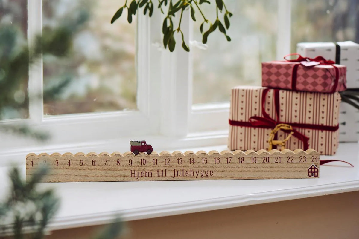 Ib Laursen Adventskalender Leiste MDF Lastwagen Hjem
