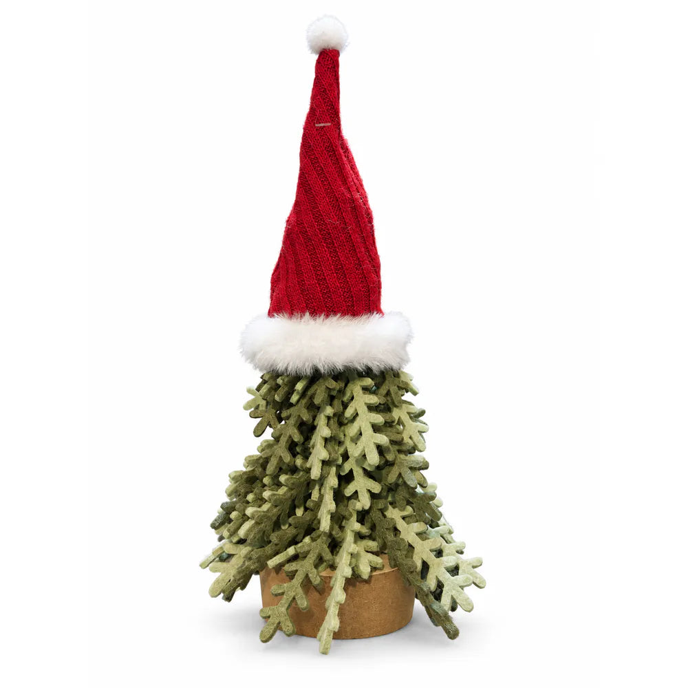 Alsaba Home - Filz-Tannenbaum mit Roter Weihnachtsmütze