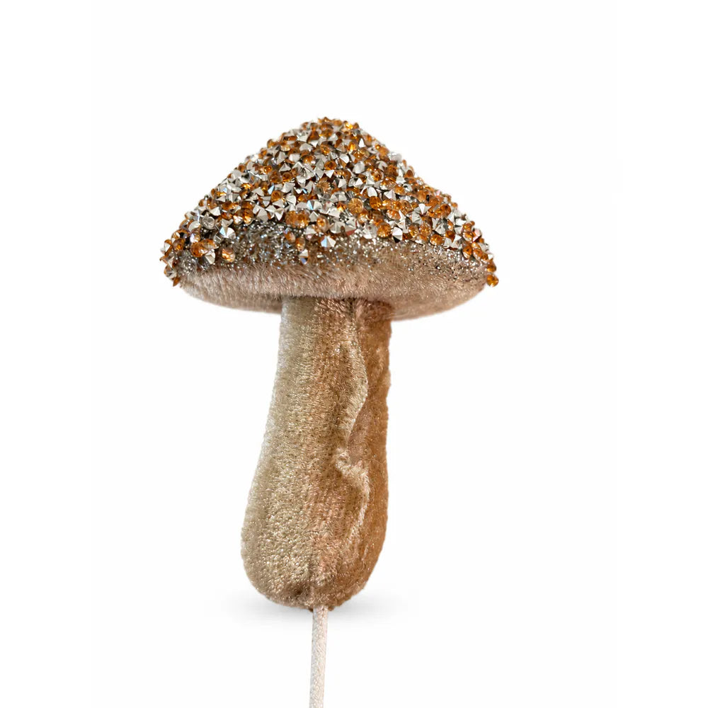 Alsaba Home - Topfstecker Dekostecker Pilz Glitter Pailletten