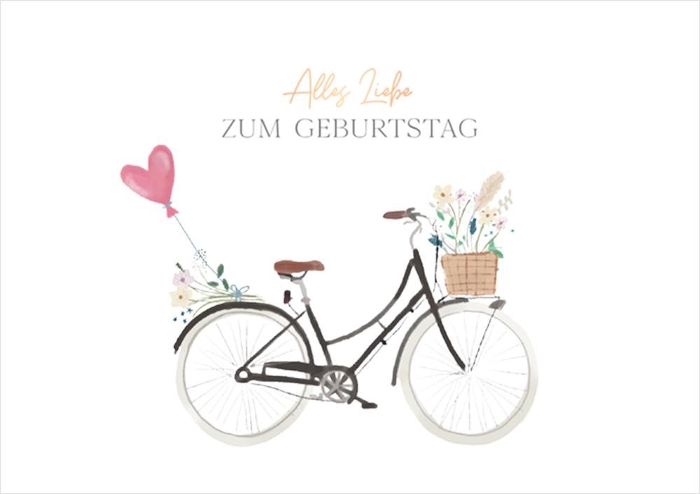 Grafik Werkstatt Karte „Alles Liebe“ – zarte Blüten