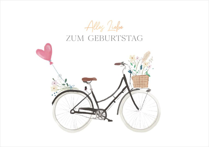 Grafik Werkstatt Karte „Alles Liebe“ – zarte Blüten