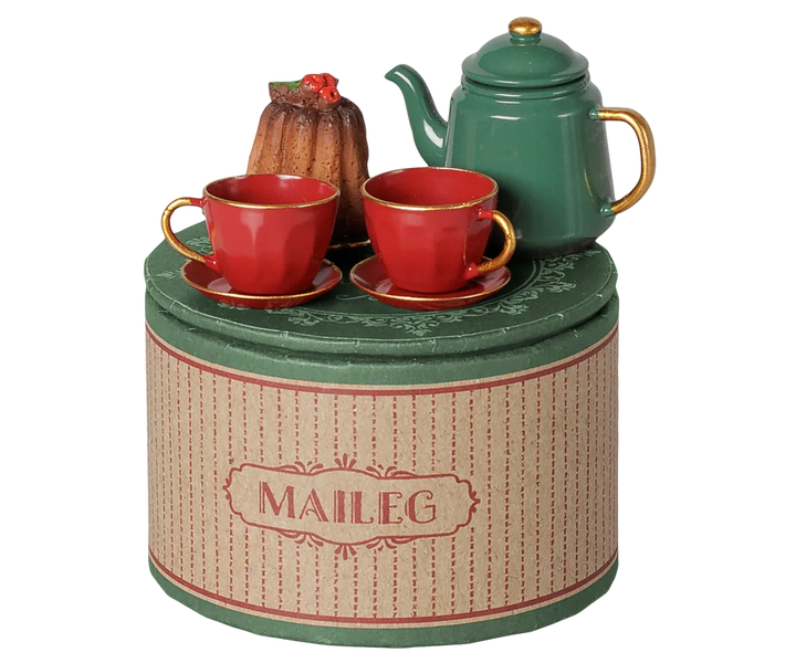 Maileg - Weihnachts-Teeparty, Maus - Rot/Grün