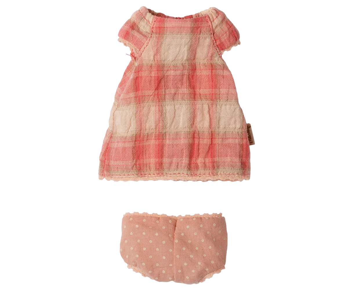 Maileg - Kleid, Teddy Junior - Koralle