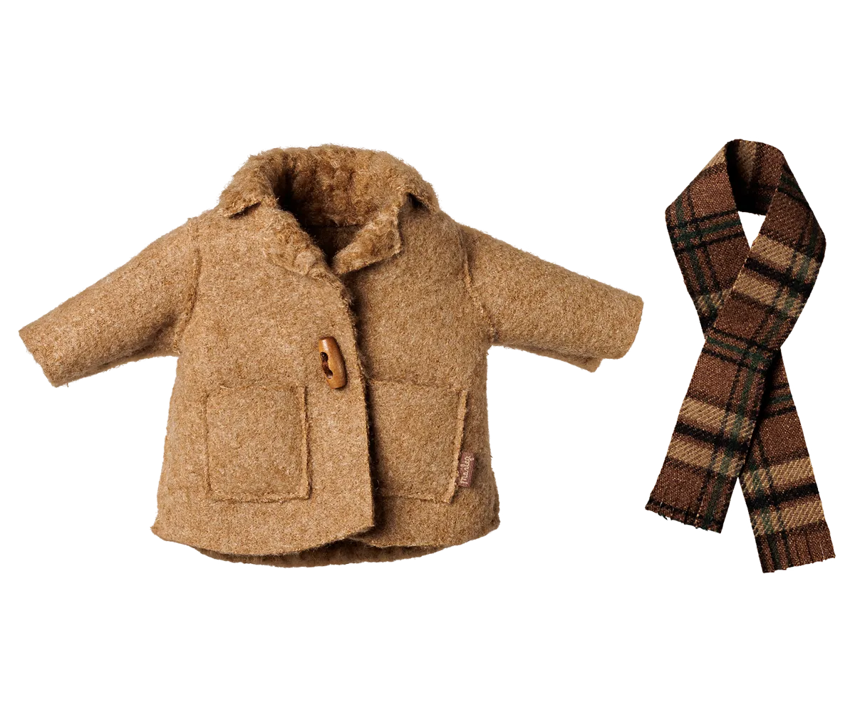 Maileg - Jacke und Schal - Mittelgroße Maus