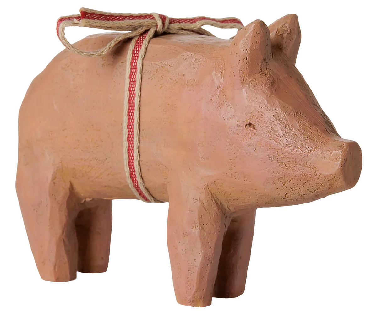 Maileg - Schwein mit Band, Medium