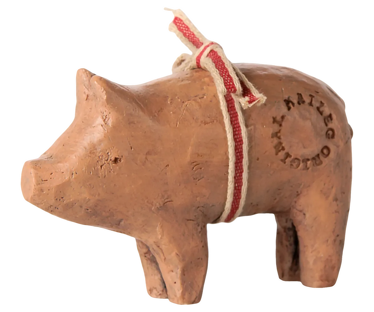 Maileg - Schwein mit Band, Klein