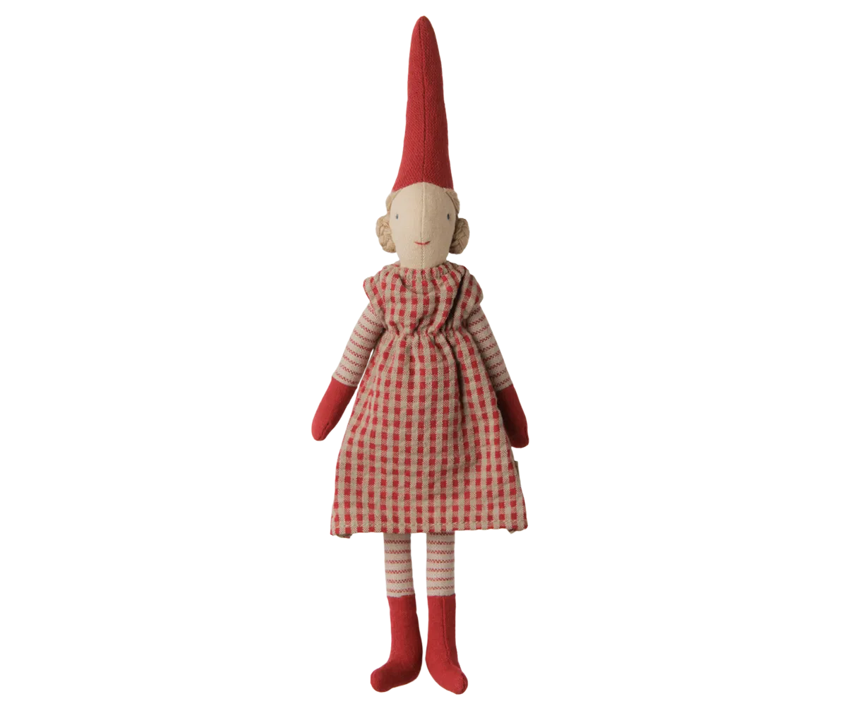 Maileg - Pixy, Größe 1 - Mädchen - Rotes Kleid