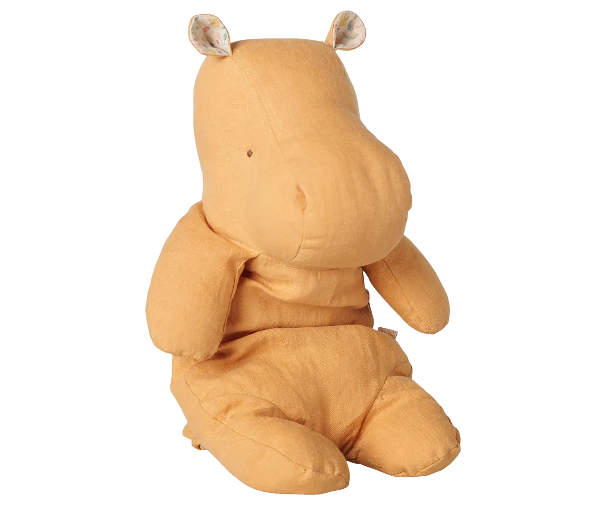 Maileg - Safari friends, Hippo, Medium - Vintage yellow