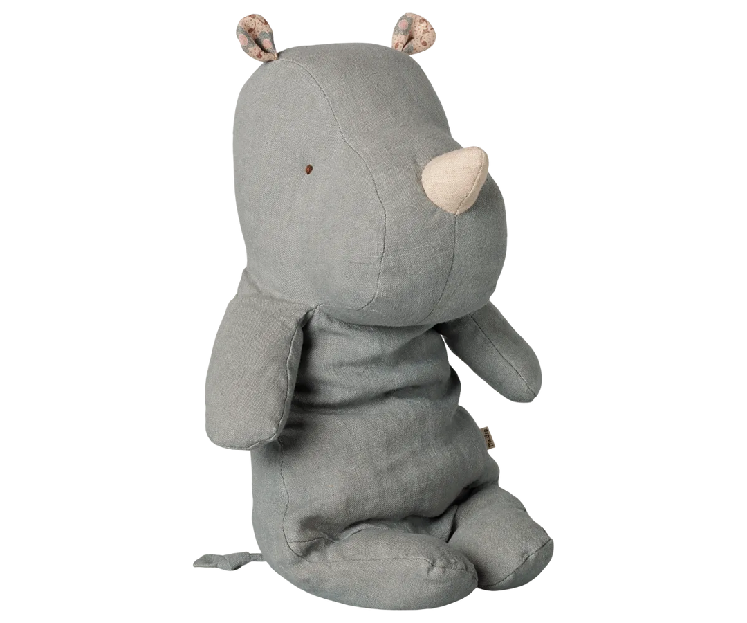 Maileg - Safarifreunde, Nashorn, Mittel - Vintageblau