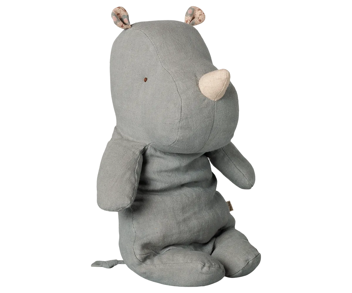 Maileg - Safarifreunde, Nashorn, Mittel - Vintageblau