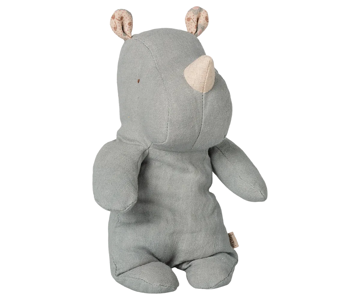 Maileg - Safari Freunde, Nashorn, Klein - Vintage blau