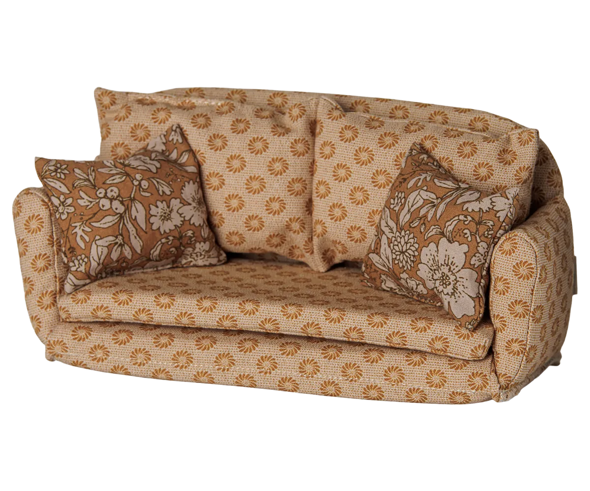Maileg - Schlafsofa, Maus, Groß - Ocker
