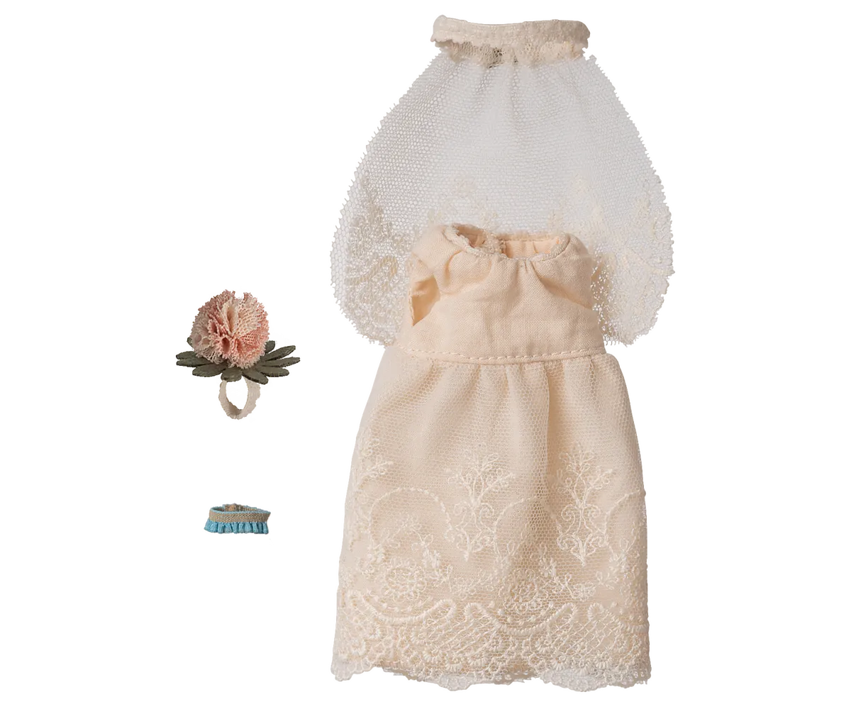 Maileg - Hochzeitskleid für Mama Maus