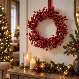 Mica Decorations Dekokranz Weihnachtskranz Rot 50 cm