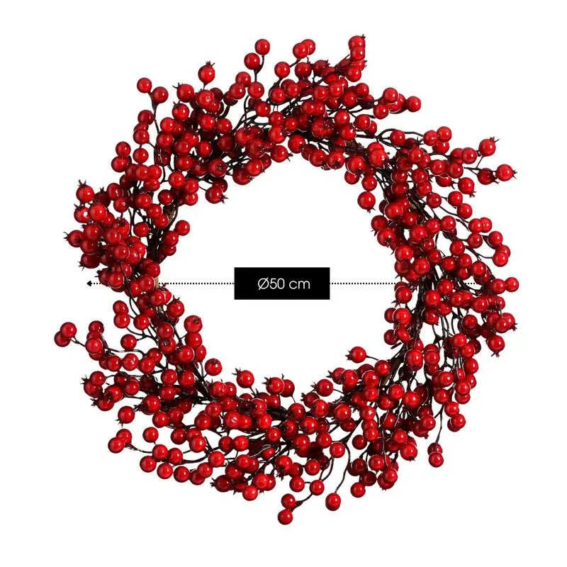 Mica Decorations Dekokranz Weihnachtskranz Rot 50 cm