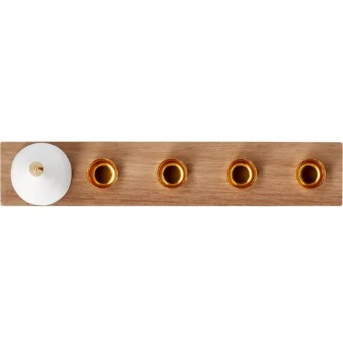 Räder Adventskerzenhalter Adventstanne Holz Braun