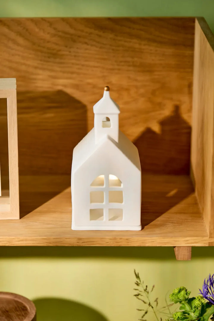 Räder Lichthaus Kapelle Porzellan Weiß 14,8 cm