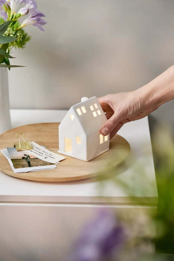 Räder Lichthaus Porzellan Liebe Zuhause Weiß 10,2 cm
