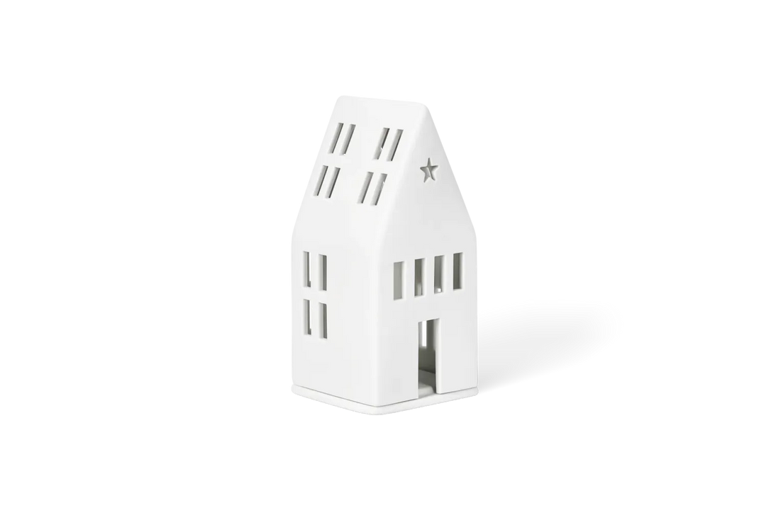 Räder Lichthaus Mini Traumhaus Porzellan Weiß