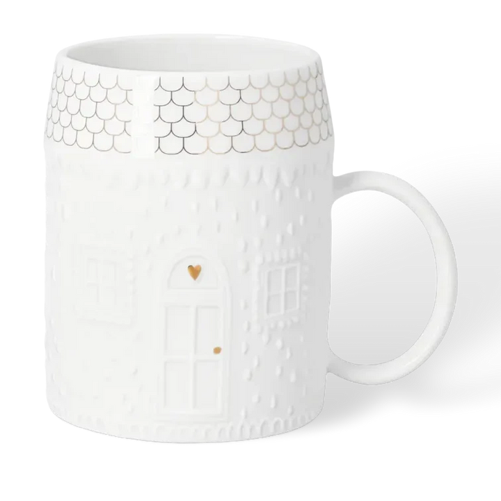 Räder Tasse Porzellantasse Haus Lebkuchen Relief
