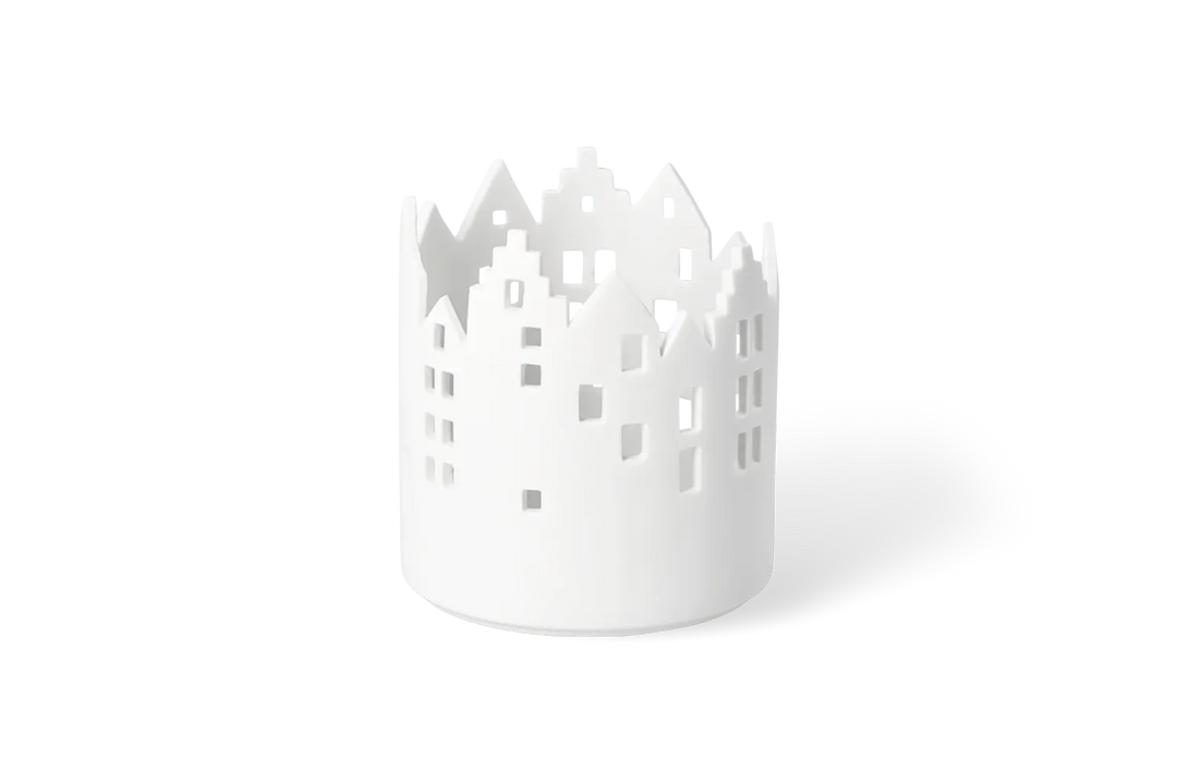 Räder Porzellan-Teelichthalter Stadt Rathausplatz