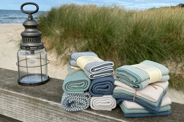 Solwang - Gestricktes Handtuch Arktisches Grün BIO