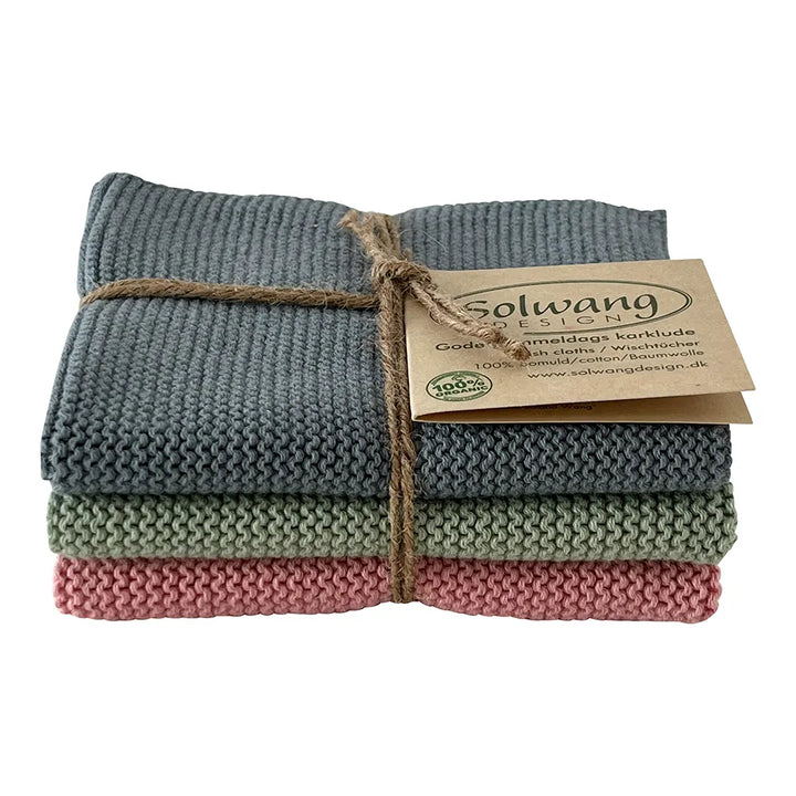 Solwang - Gestrickte Wischtücher Staubige Kombi BIO