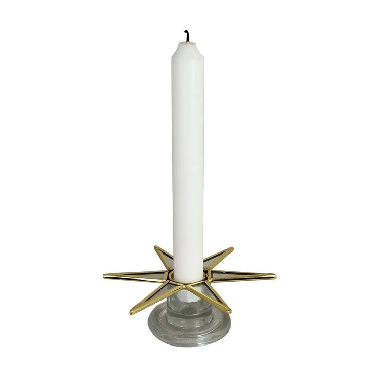 Strömshaga Tropfschutz Stern aus Messing und Glas