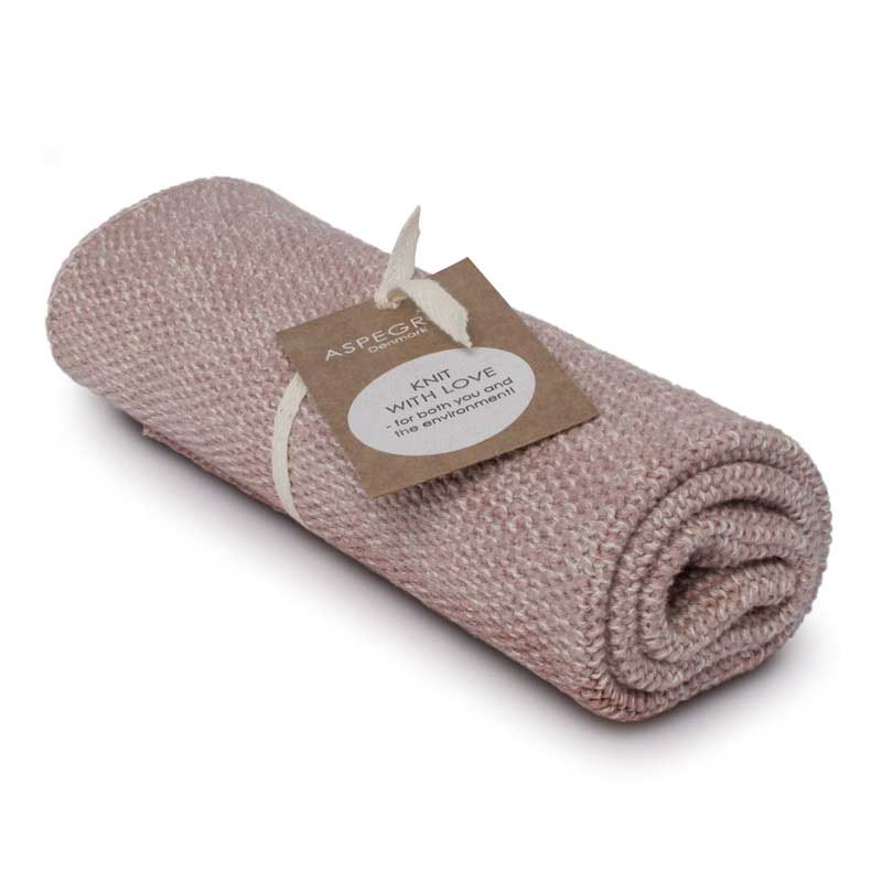 Aspegren - Handtuch Gestricktes Design Blend Mauve Light