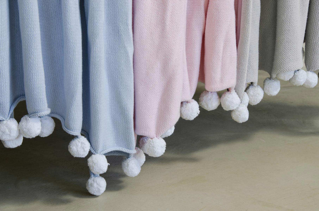 Lorena Canals - Kinderstrickdecke Blanket Bubbly Soft Blue
