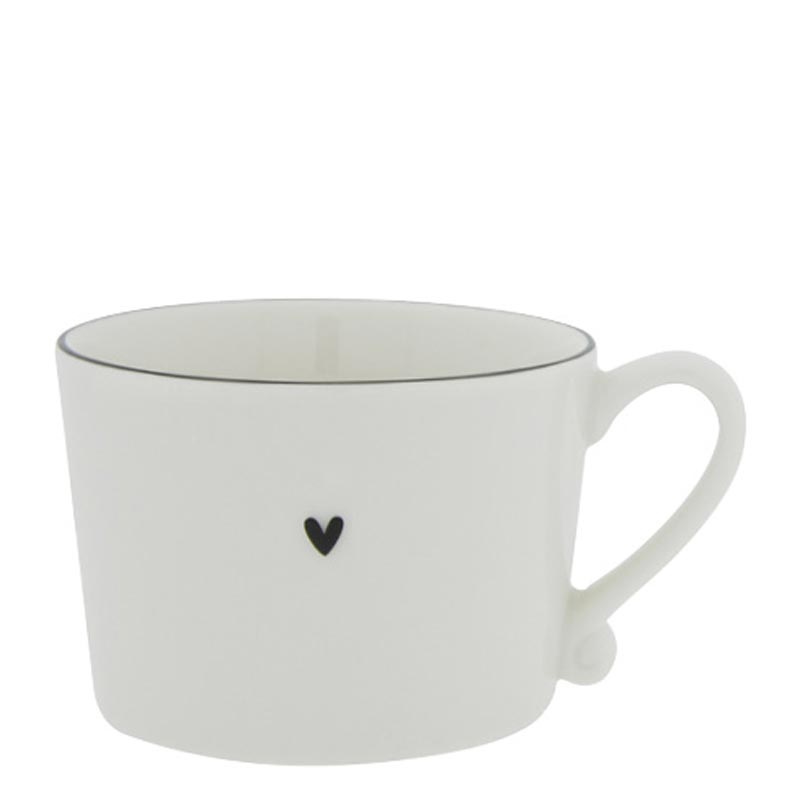 Bastion Collections - Tasse Herz schwarzer Rand
