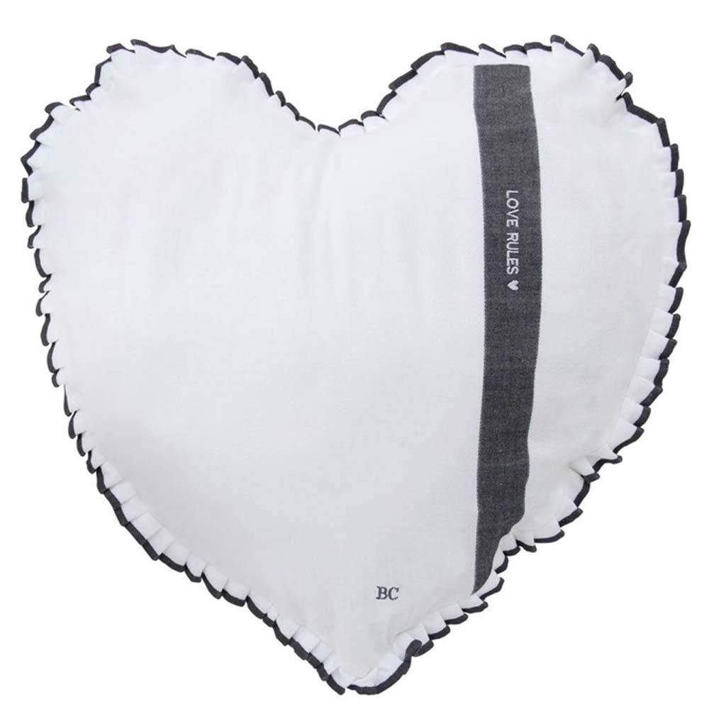 Bastion Collections – Kissen Herzform mit Füllung Follow Your Heart