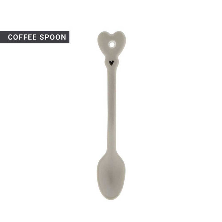 A Bastion Collections – Löffel für Espresso Herz Titane mit herzförmigem Griff.