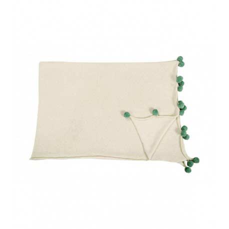 Lorena Canals - Strickdecke Blanket Bubbly Natural Green