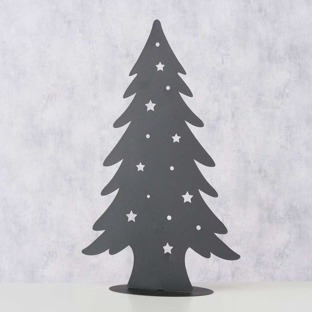 Boltze - Weihnachtsbaum Metall schwarz Höhe: 61 cm