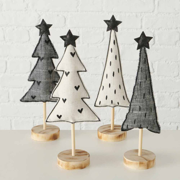 Boltze - Weihnachtsbaum Skagen schwarz mit Punkte
