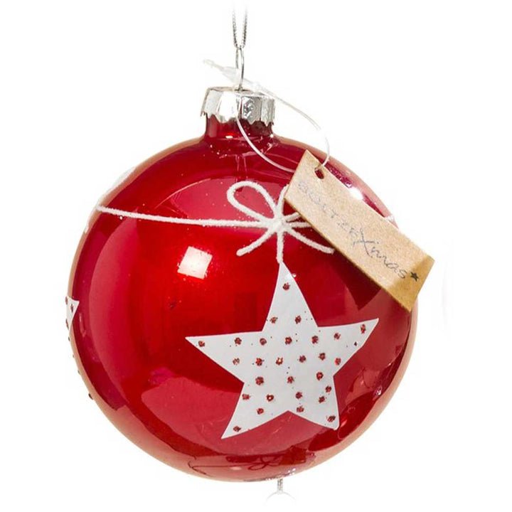 Boltze - Weihnachtskugel Gerdi Herz & Stern