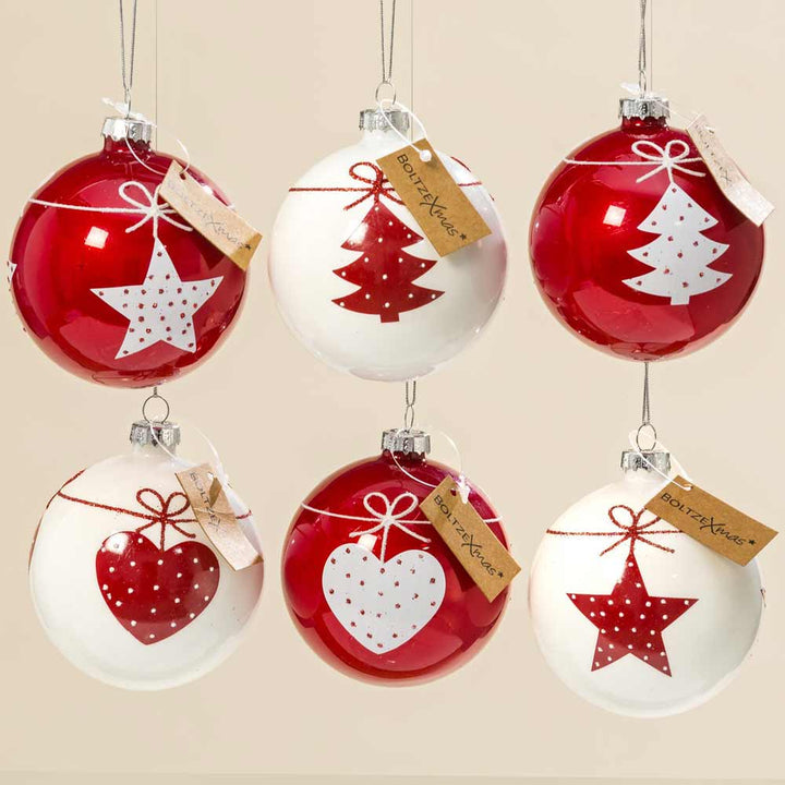 Boltze - Weihnachtskugel Gerdi Herz & Stern