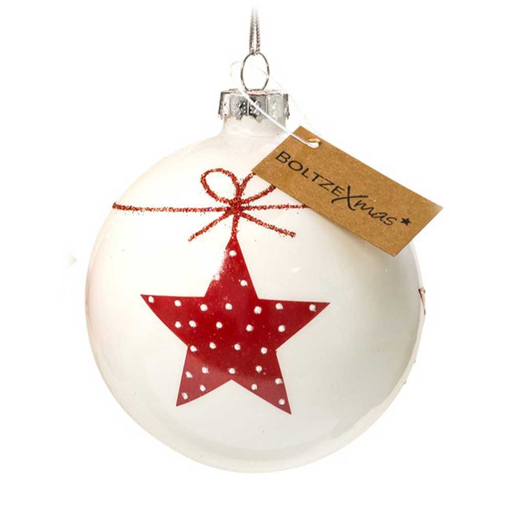 Boltze - Weihnachtskugel Gerdi Herz & Stern