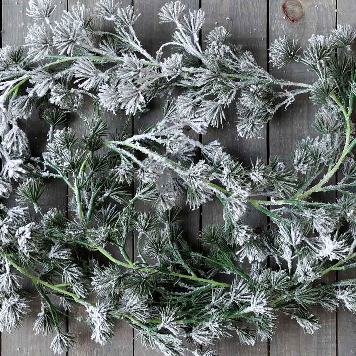 Chic Antique - Fleur Zedernbaumranke mit Schnee 180 cm