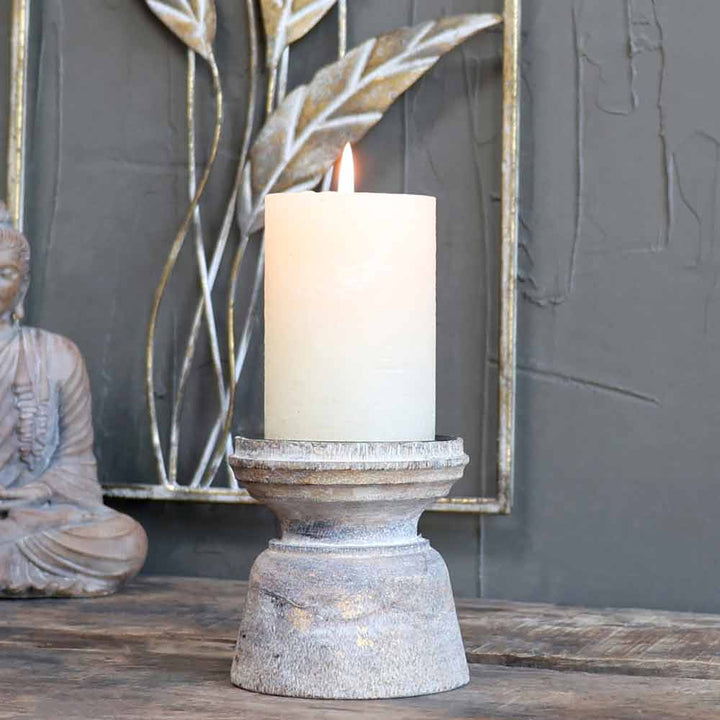Chic Antique - Kerzenständer Mangoholz