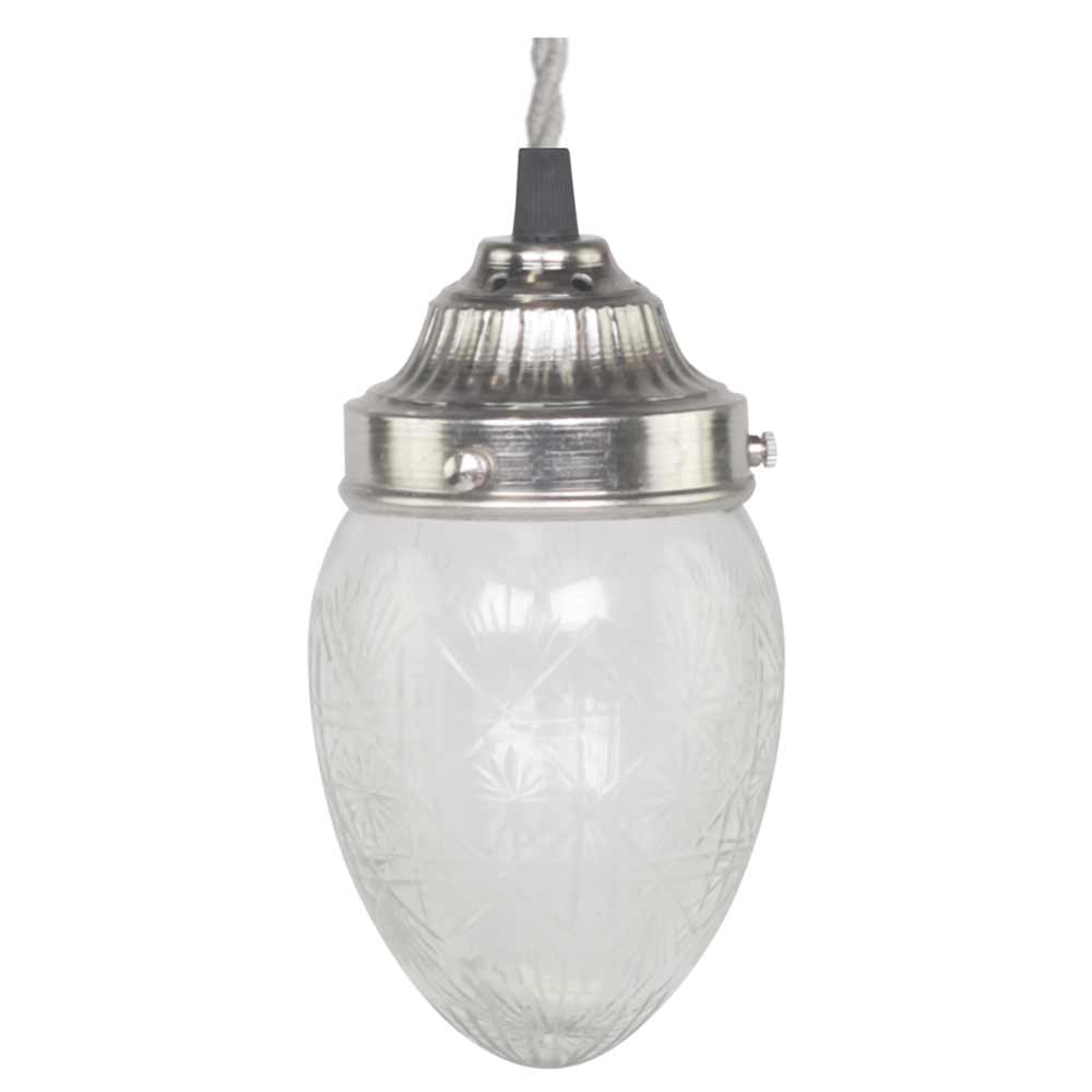 Chic Antique - Lampe mit Schliff Tropfenförmig