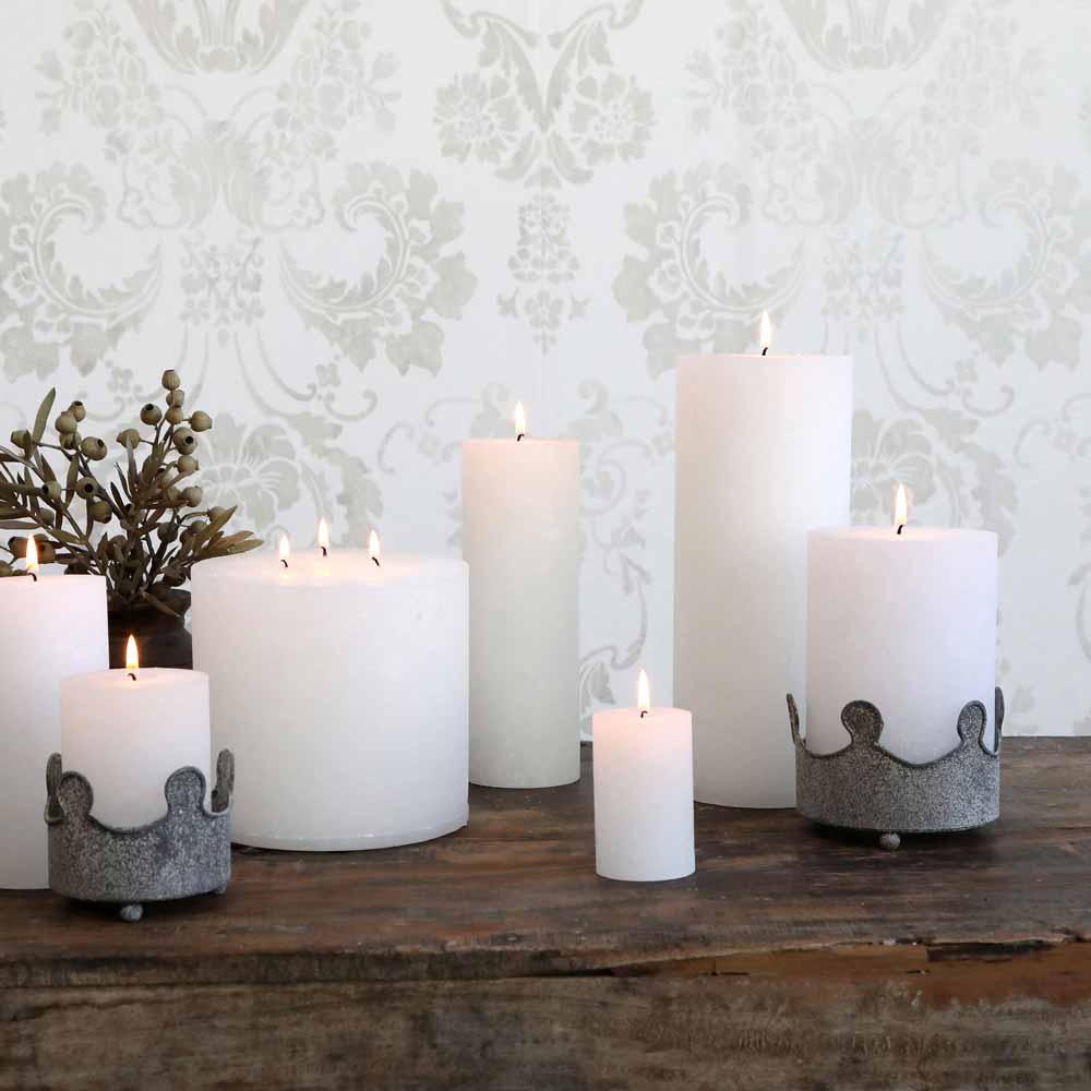 Chic Antique - Macon rustikale Stumpenkerze