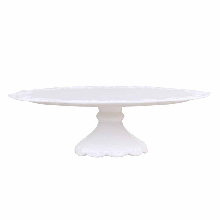 Chic Antique - Provence Tortenplatte auf Fuß weiß