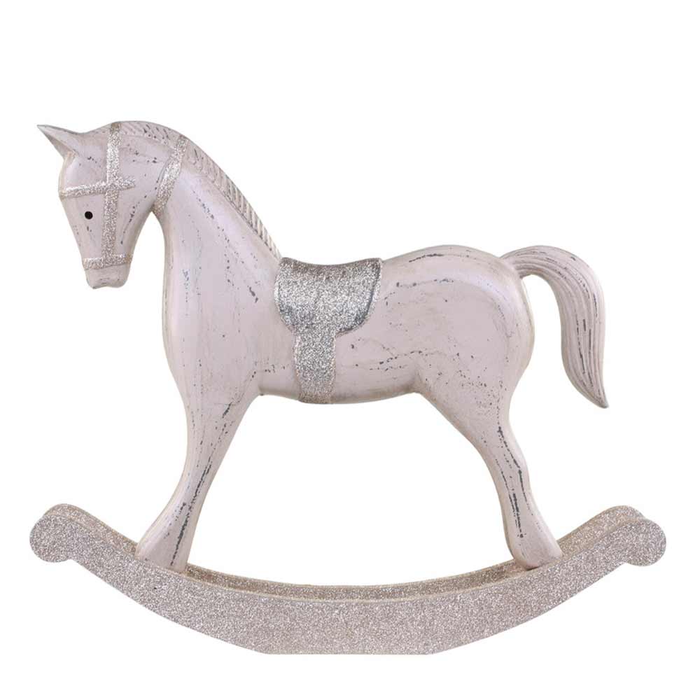 Chic Antique - Schaukelpferd mit Glitzer large