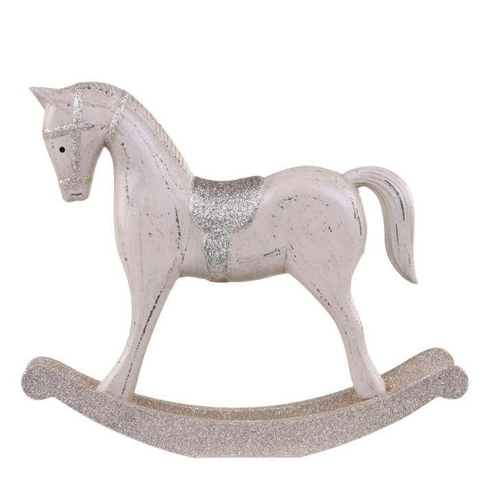 Chic Antique - Schaukelpferd mit Glitzer medium