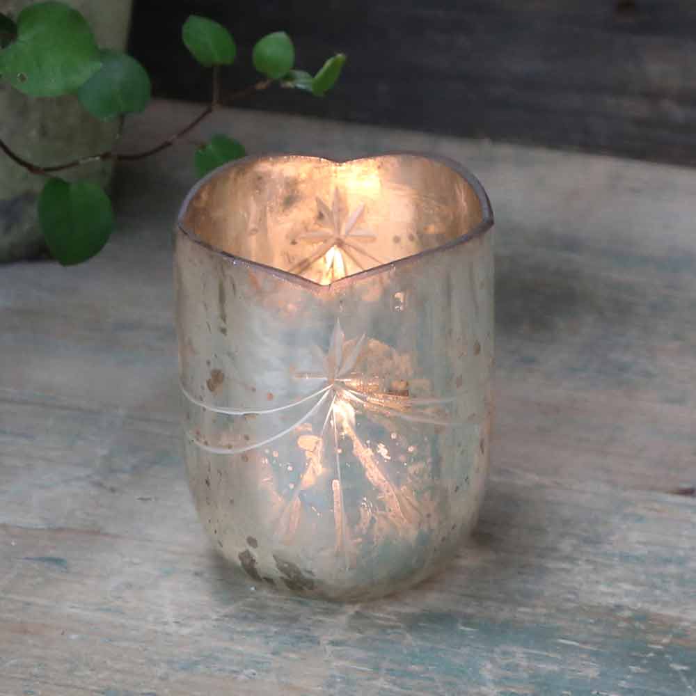 Chic Antique - Teelichthalter mit Schliff