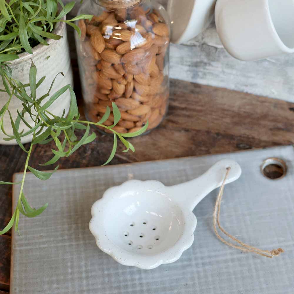Chic Antique - Teesieb Shabby Chic Keramik french grey