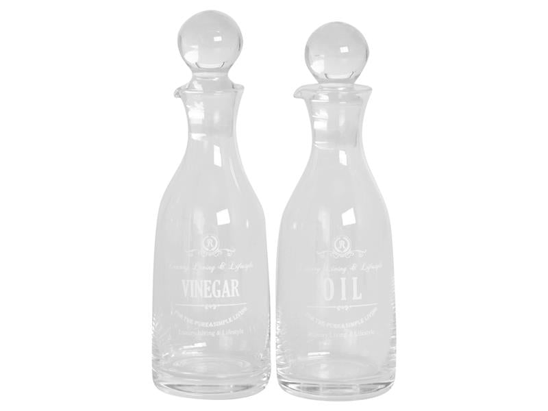 Chic Antique Essig & Öl - Gläser 2er Set